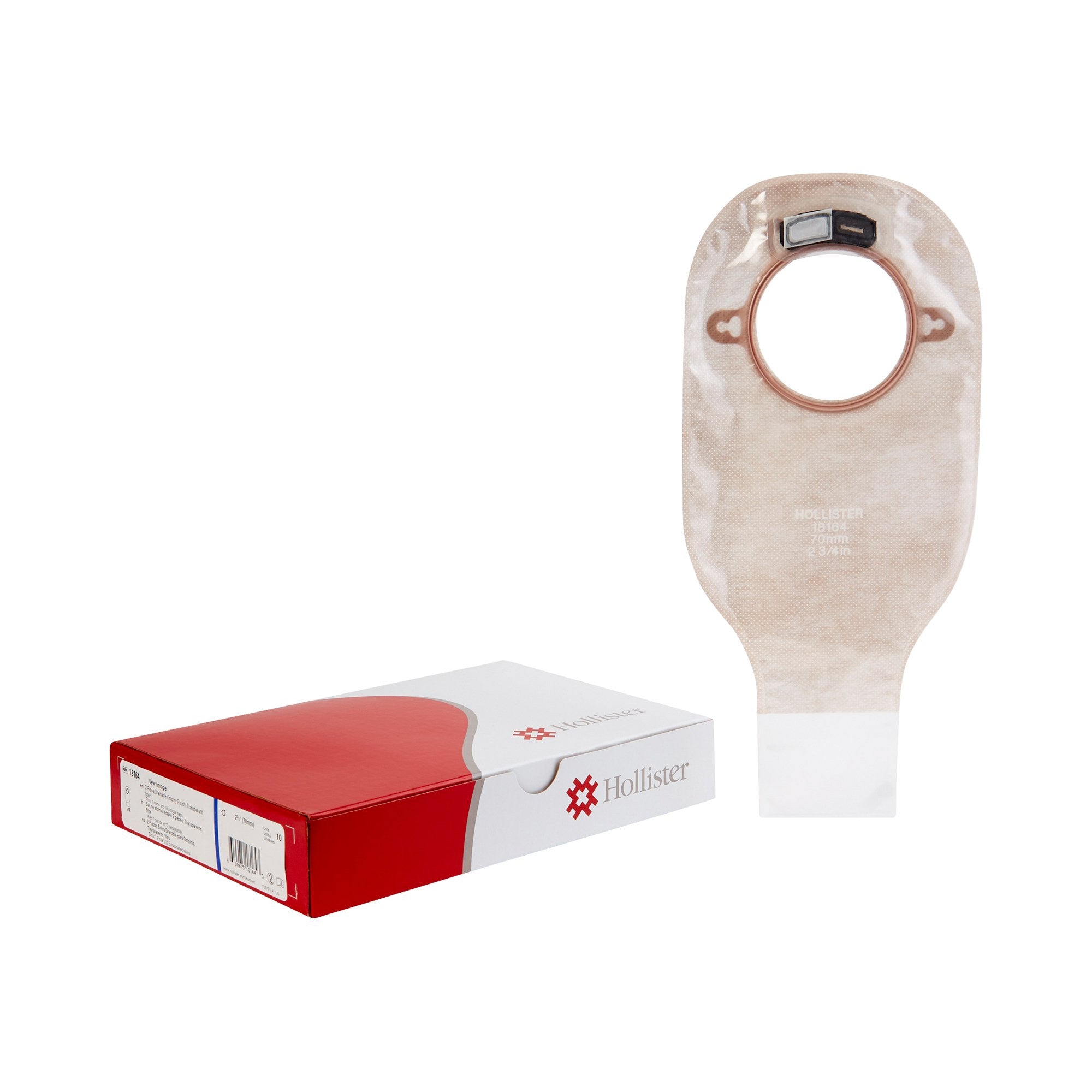 474564 - New Image - Ostomy Pouch New Image Two-Piece System 12 Inch Length Drainable 18164 Box of 10, (BX)