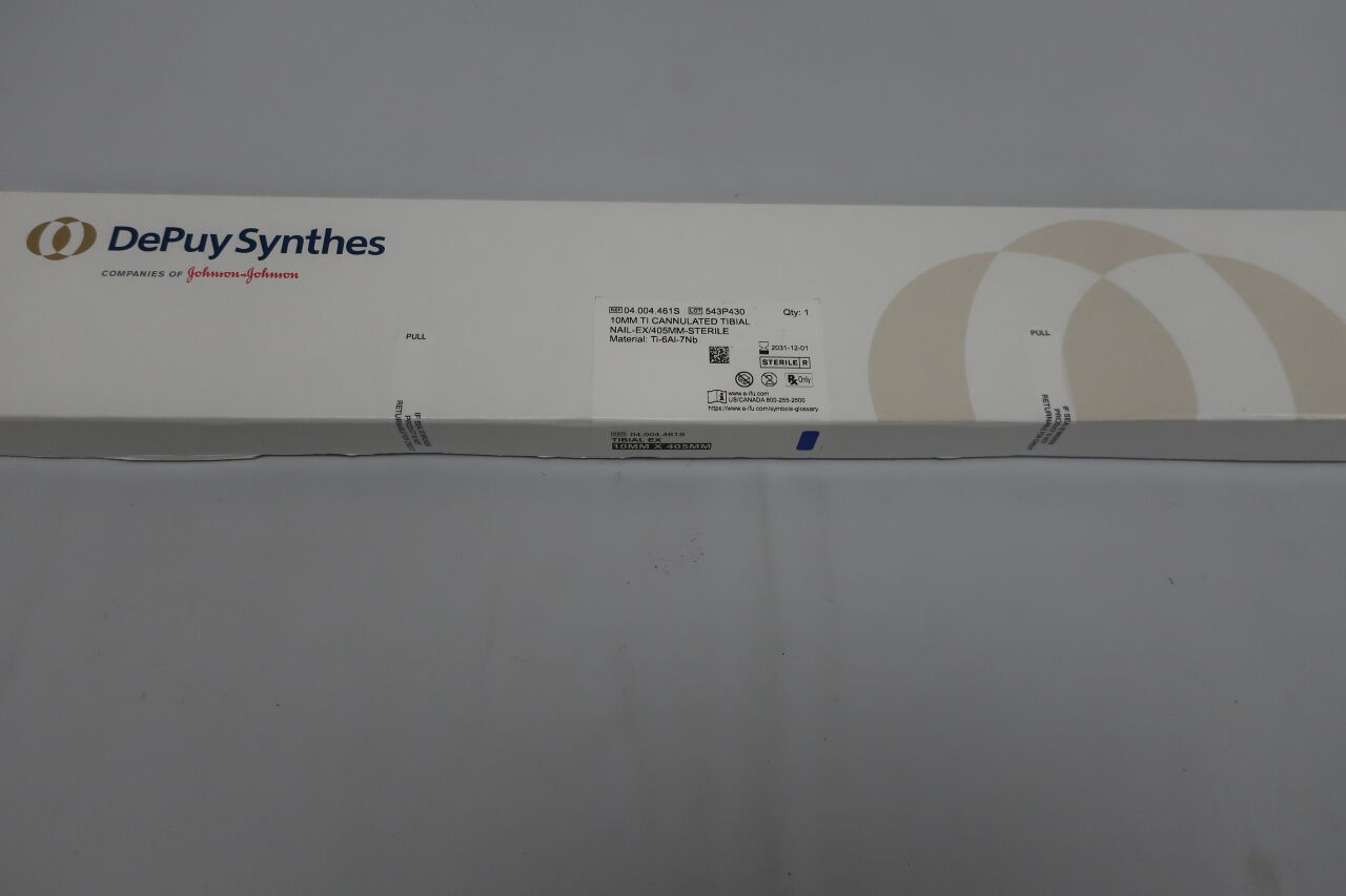 04.004.461S - SYNTHES - EXPert Nail 10MM TI CANNULATED TIBIAL NAIL-EX/405MM-STERILE, (box/1) - ( Expiry Date: 2031-12-01 )
