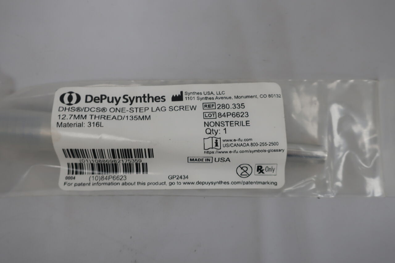 280.335 - SYNTHES - Orthopaedic bone screw, non-bioabsorbable, non-sterile, (each) - ( Expiry Date: N/A )