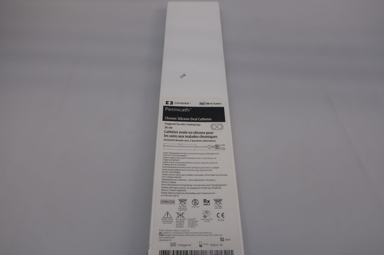 8815132001 - COVIDIEN - Permcath Dual-Lumen Catheter, 36 cm Length, (BOX) - ( Expiry Date: 2022-01-25 )