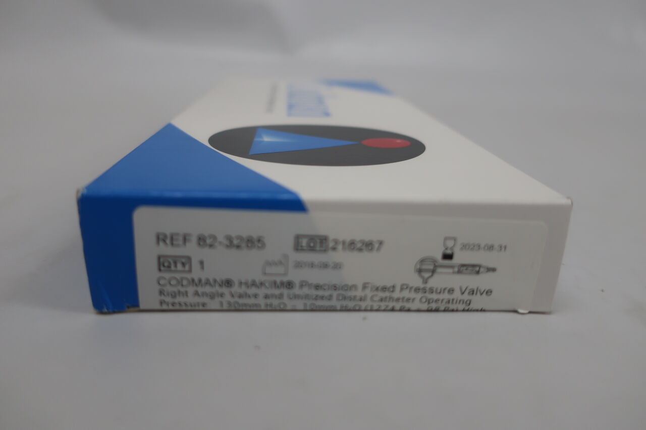 82-3285 - CODMAN - precision valve, 14cm ventricular catheter, 120cm unitized peritoneal catheter, information manual and priming adapter, (BOX) - ( Expiry Date: 2023-08-31 )