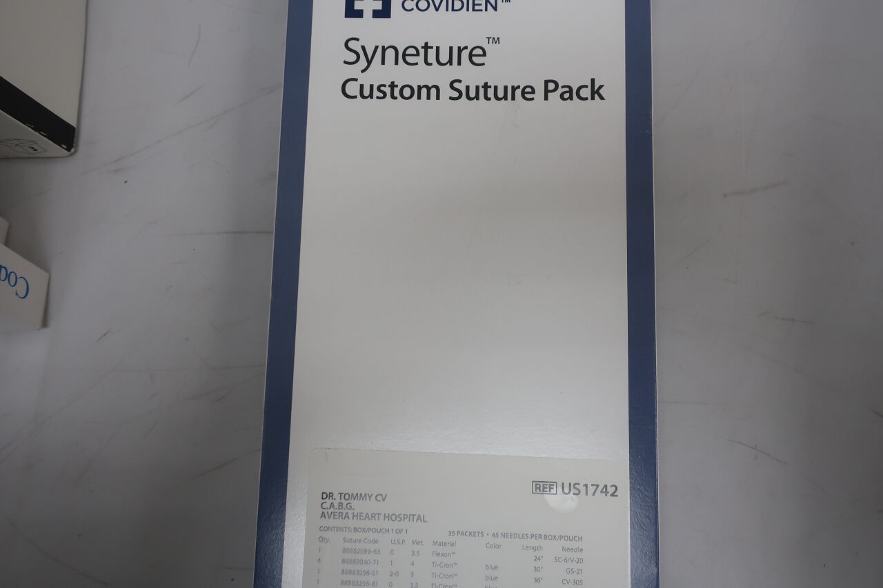 US1742 - COVIDIEN - custom suture pack - us1742, (BOX/1) - ( Expiry Date: 2023-02-28 )