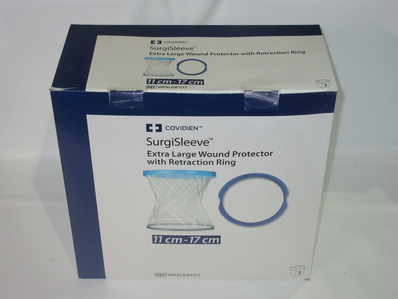 WPXLGR1117 - COVIDIEN - SurgiSleeve Wound Protector with Retraction Ring, Extra Large, 11-17 cm Incision Size, (BOX/5) - ( Expiry Date: 2023-04-08 )