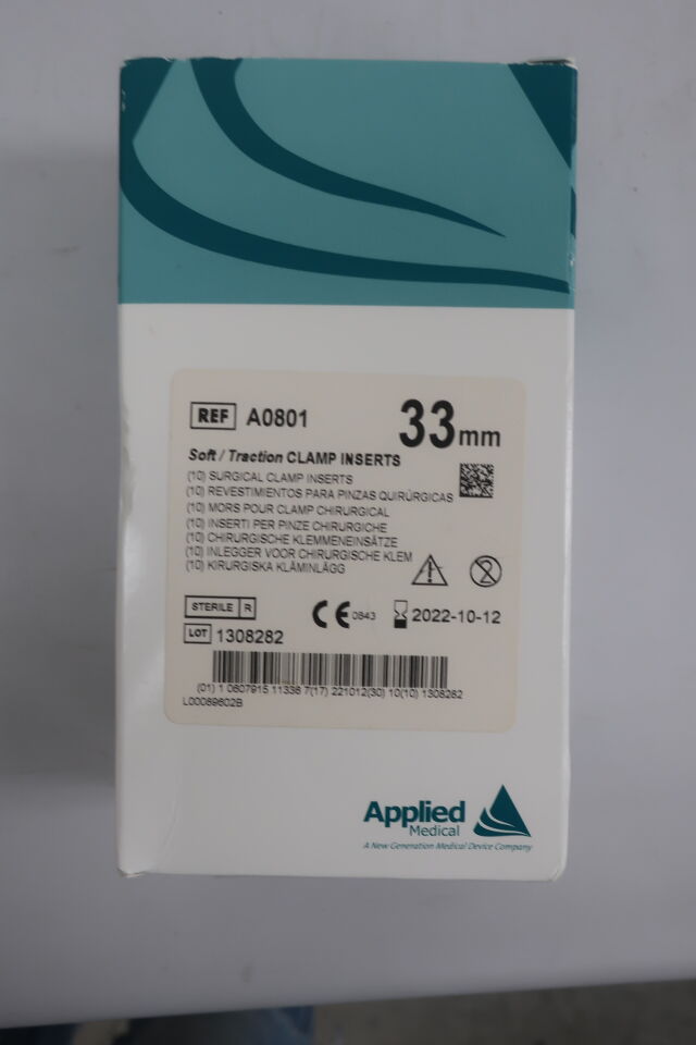 A0801 - APPLIED - soft / traction clamp insert 33mm , (BX/10) - ( Expiry Date: 2022-10-12 )