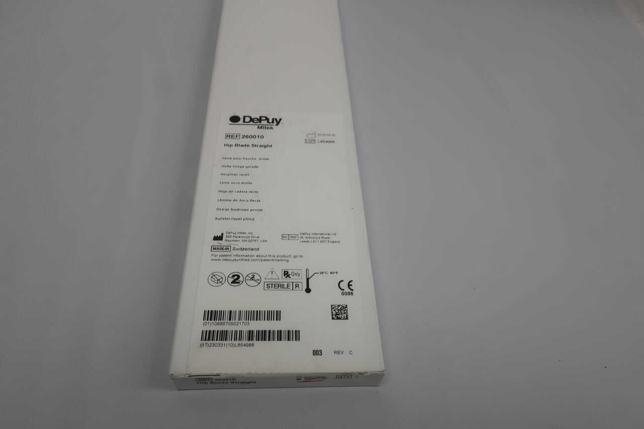 260010 - DEPUY - DePuy Mitek Straight Hip Blade, 4 dia. x 13 mm Length, (BX/1) - ( Expiry Date: 2023-03-31 )