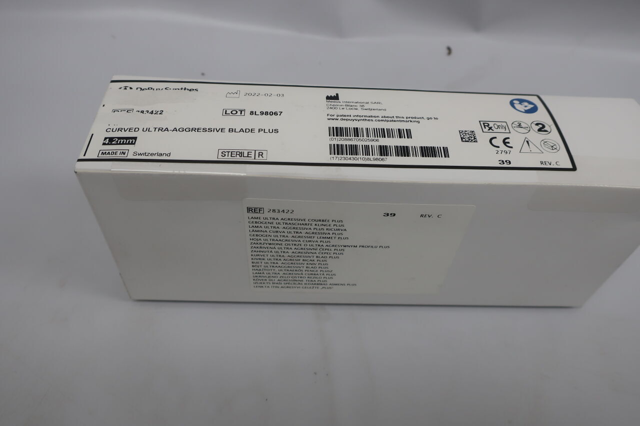 283422 - DEPUY - fms curved ultra-aggressive blade plus 4.2mm, (BX/5) - ( Expiry Date: 2023-04-30 )