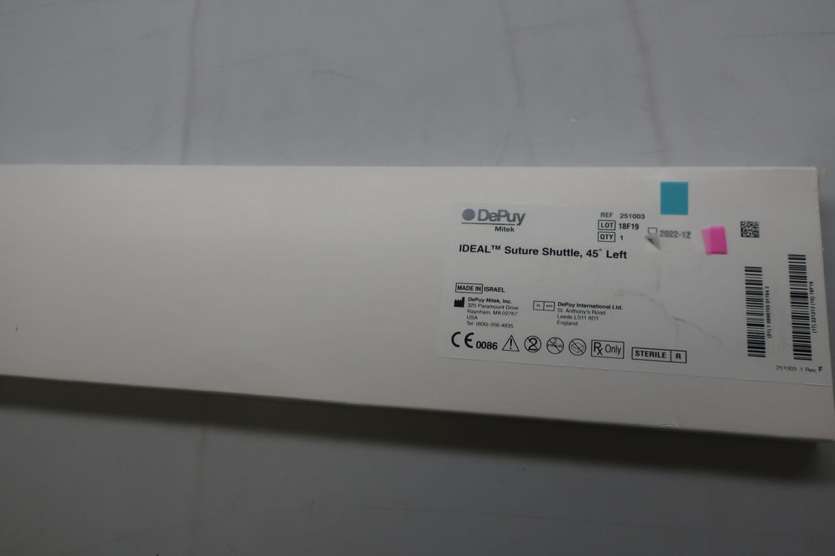251003 - DEPUY - Ideal Suture Shuttle with Chia, 45 ° Left, (BX/1)