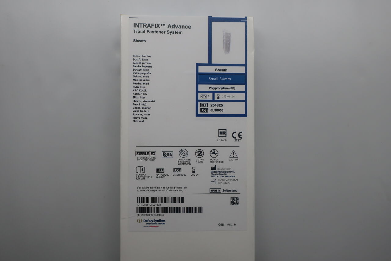 254825 - DEPUY - Intrafix Advance Polypropylene Non-Absorbable Non-Tapered Sheath, 30 mm Length, (BX/1) - ( Expiry Date: 2023-04-30 )