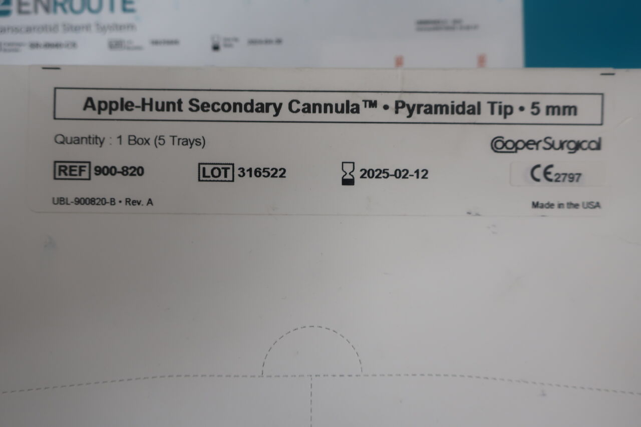 900-820 - COOPER SURGICAL - apple hunt secondary cannula pyramidal tip , () - ( Expiry Date: 2019-09-08 )