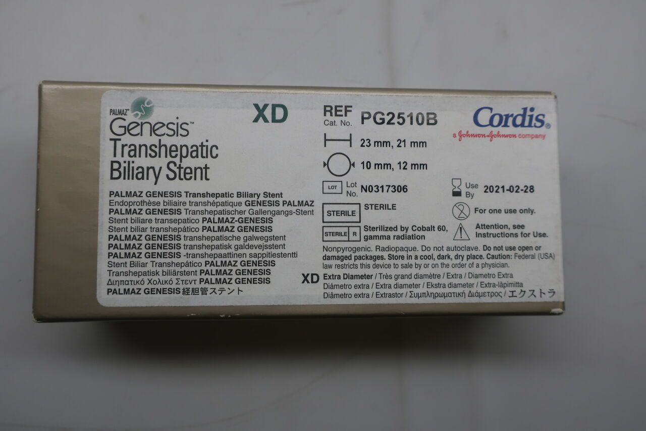 PG2510B - CORDIS - transhepatic biliary stent - pg2510b, (EA) - ( Expiry Date: 2021-02-28 )