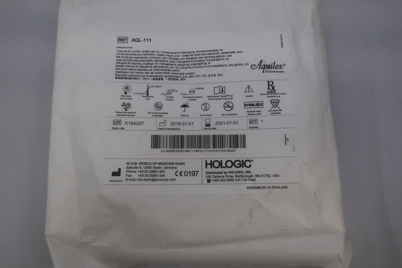AQL-111 - HOLOGIC - Aquilex Fluid Control System Outflow Tube Set, () - ( Expiry Date: )