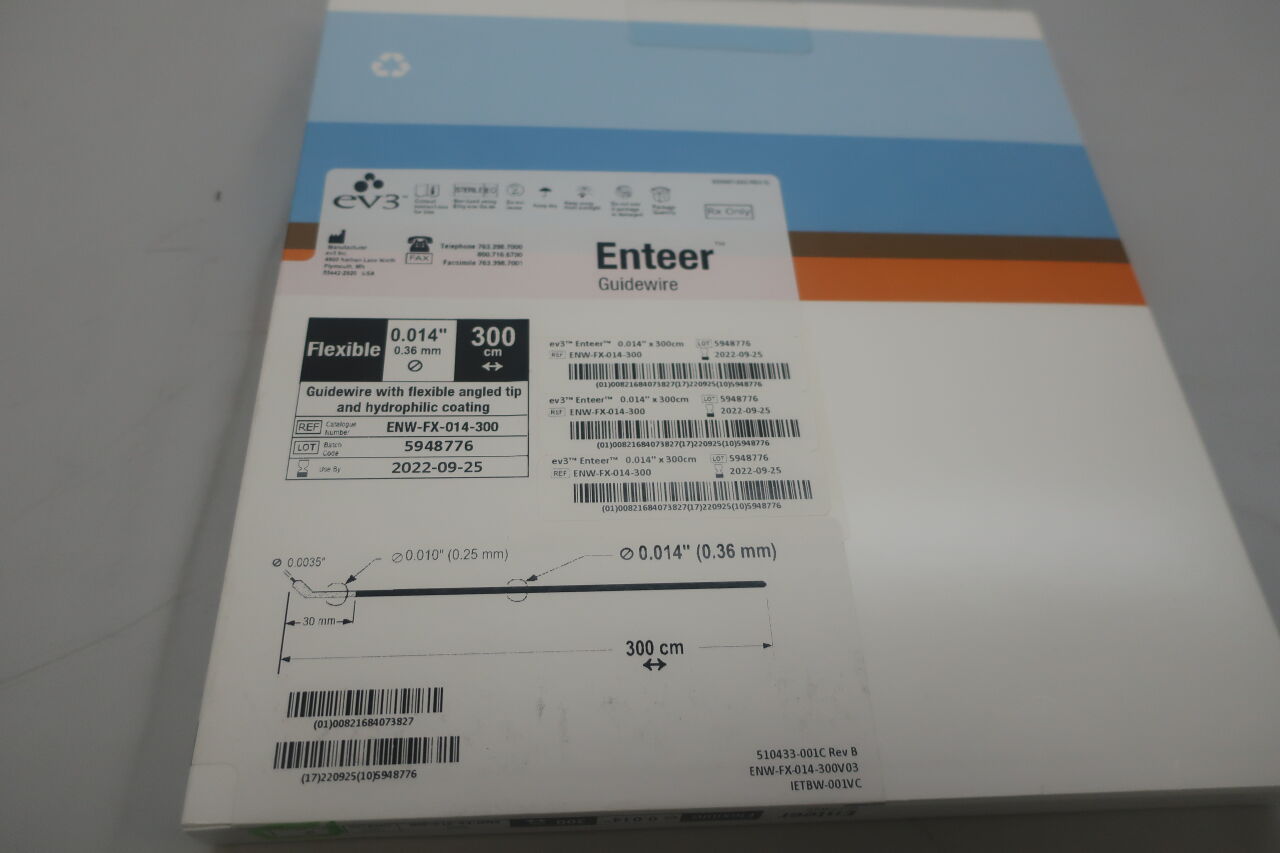 ENW-FX-014-300 - EV3 - enteer re-entry catheter - enw-fx-014-300, (BX/1) - ( Expiry Date: 2022-09-25 )