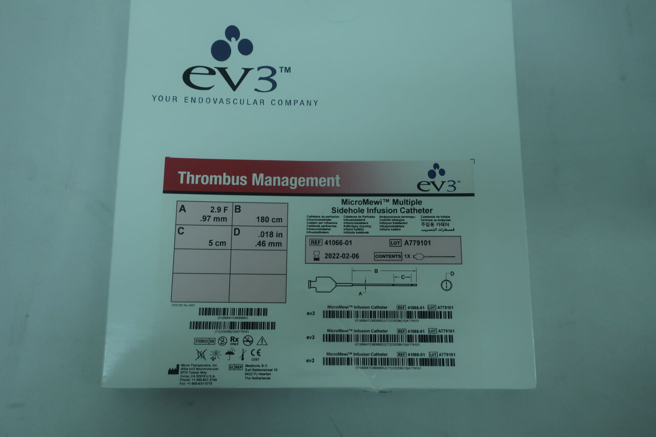 41066-01 - EV3 - micromewi multiple sidehole infusion catheter, () - ( Expiry Date: )