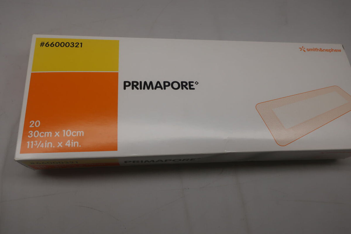 66000321 - SMITH & NEPHEW - Primapore Adhesive Non-Woven Post-Operative Wound Dressing, 11-3/4 x 4 in., (BX/20)