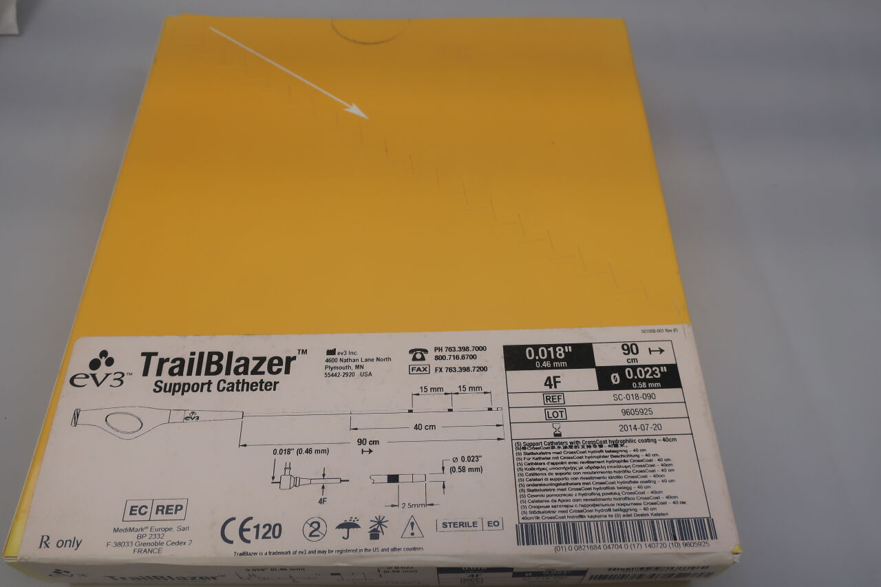 Sc-018-090 - EV3 - TrailBlazer Support Catheter, 90 cm Working Length, 0.018 in. Guidewire Compatibility, () - ( Expiry Date: )