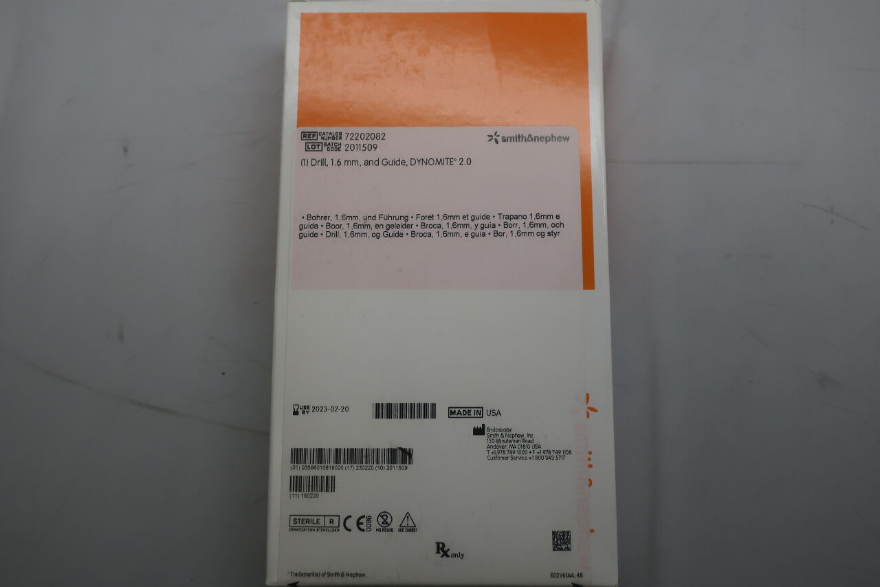 72202082 - SMITH & NEPHEW - Drill, 1.6mm, () - ( Expiry Date: )