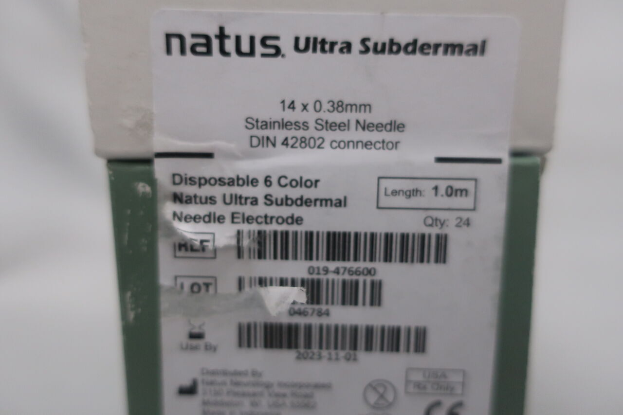 019-476600 - NATUS - needle electrode, (BX/24) - ( Expiry Date: 2023-11-01 )
