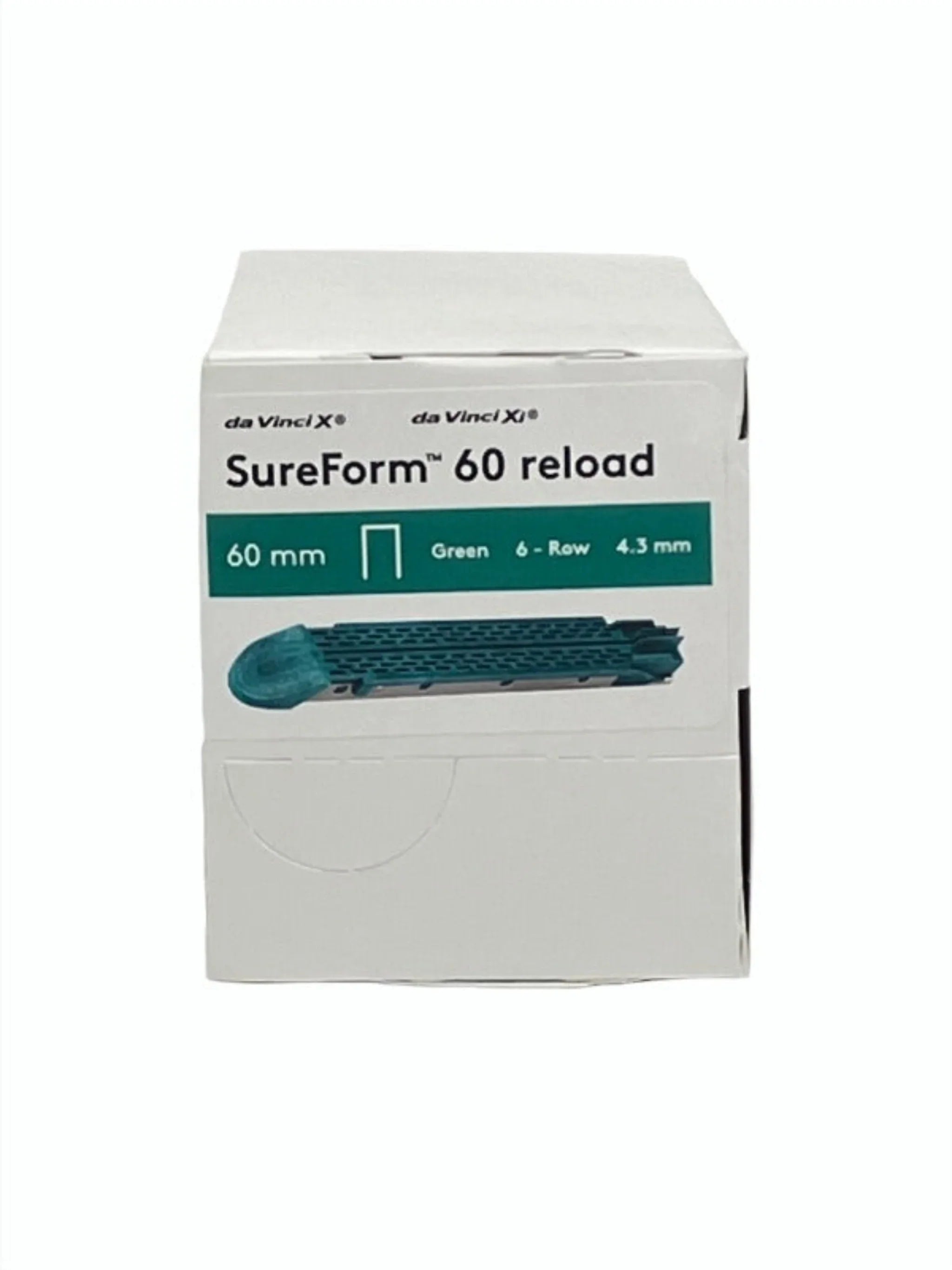 SureForm 60 reload 60mm green surgical stapler cartridge box for medical use
