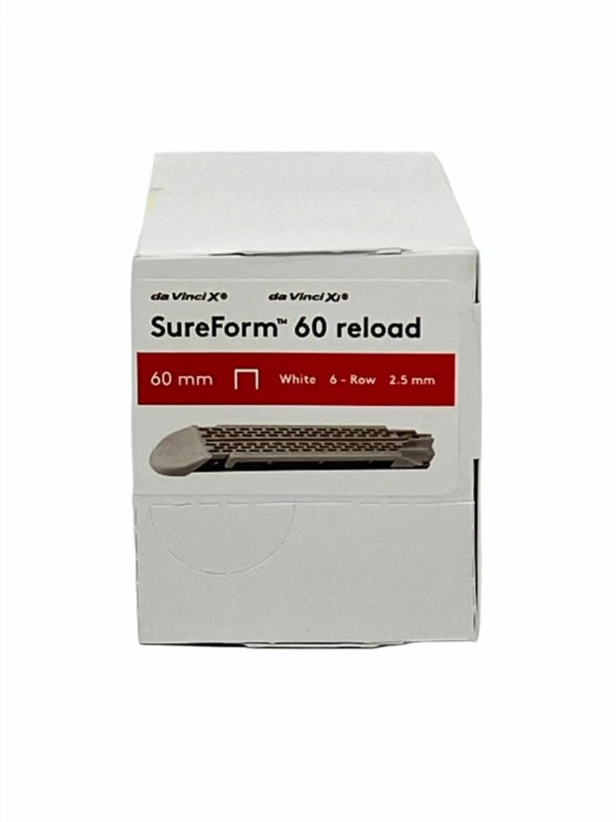 SureForm 60 reload surgical stapler cartridge box, white, 60mm, medical equipment