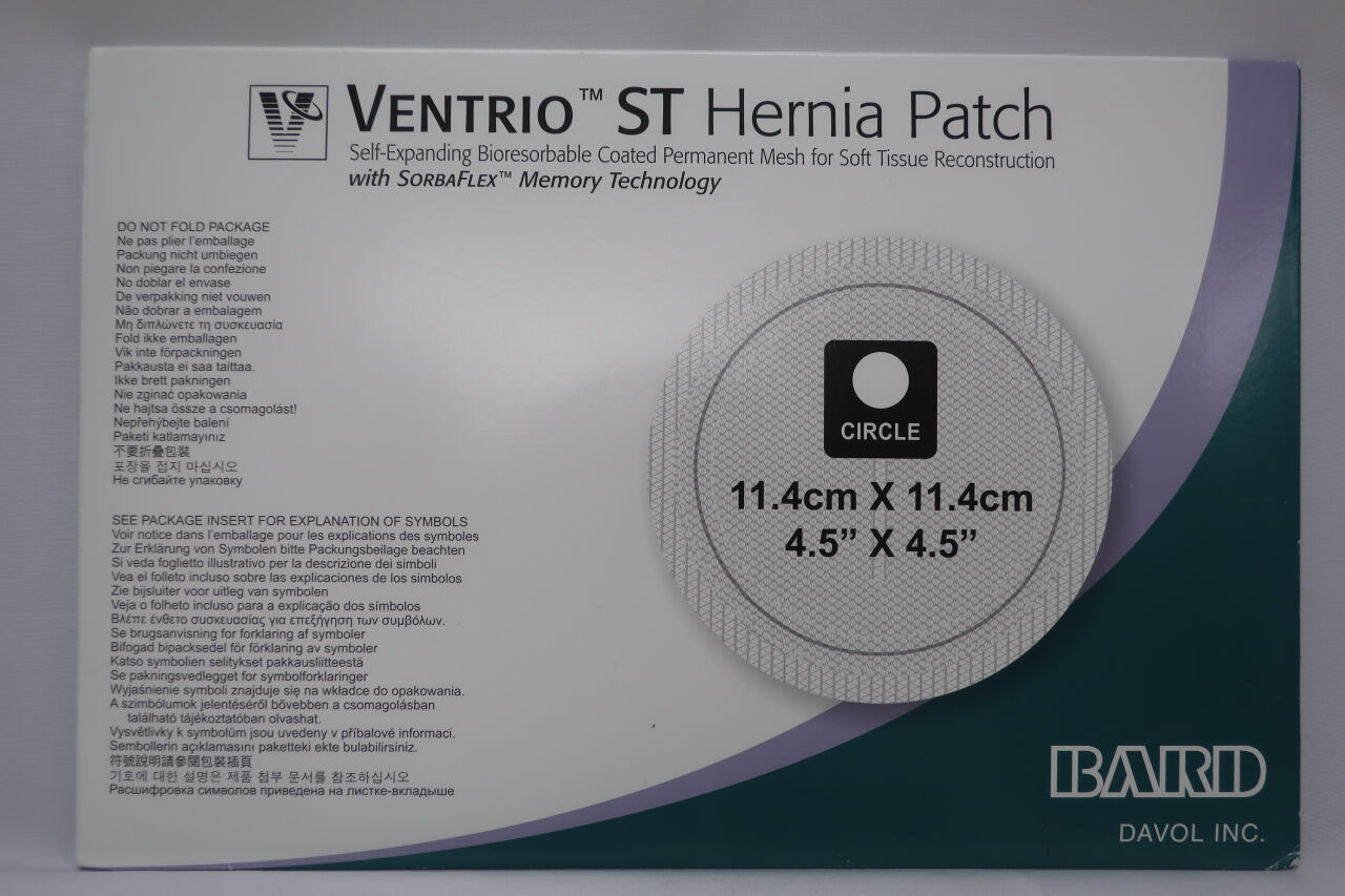 5950020 - BARD - Ventrio Self-Expanding ST Hernia Patch, Circle, Large, (BX/1) - ( Expiry Date: 2022-09-28 )