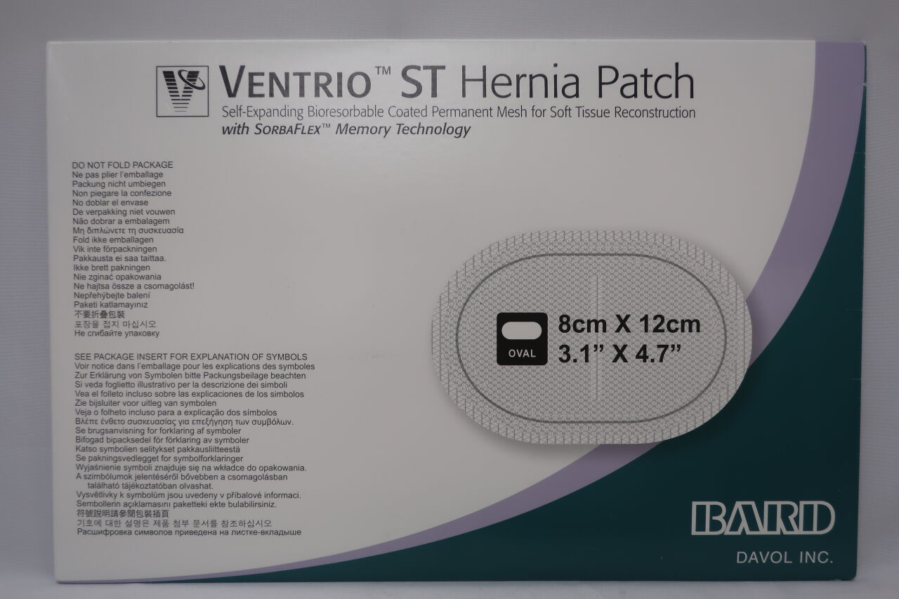 5950030 - BARD - Ventrio Self-Expanding ST Hernia Patch, Oval, Small, (BX/1) - ( Expiry Date: 2020-02-28 )