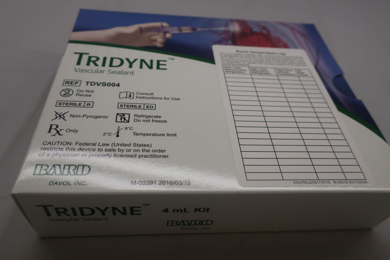 TDVS004 - BARD - Tridyne Vascular Sealant, 4ml
, () - ( Expiry Date: 2022-09-30 )