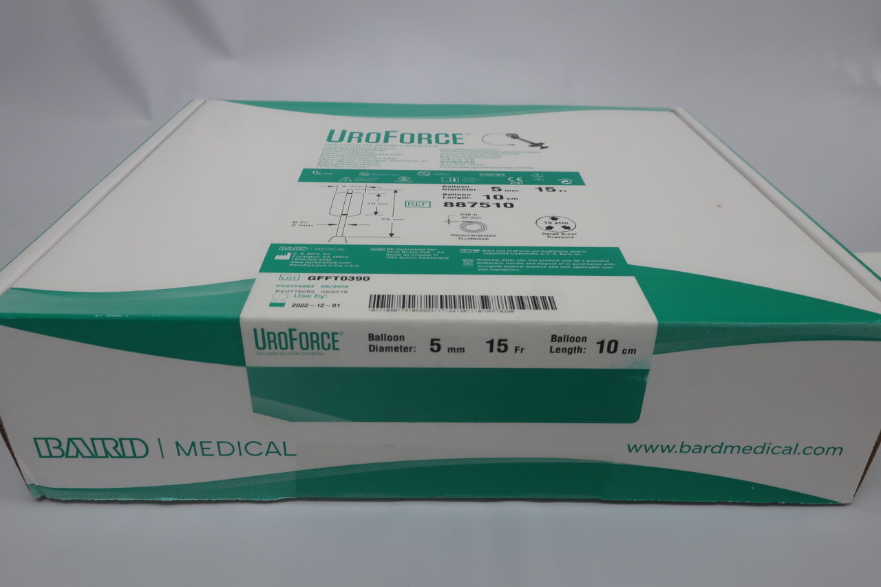 887510 - BARD - Uroforce Dual-Lumen Balloon Dilation Catheter with Eagle Inflation Device, 5 mm Balloon Size, () - ( Expiry Date: 2022-12-01 )