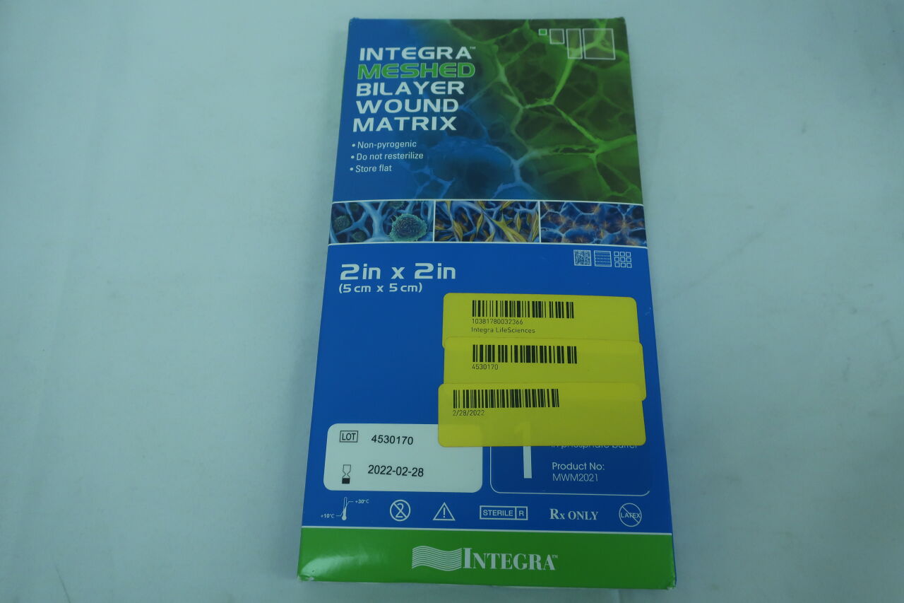 MWM2021 - INTEGRA - Integra Meshed Bilayer Wound Matrix, 2 x 2 in., (BX/1) - ( Expiry Date: 2022-02-28 )