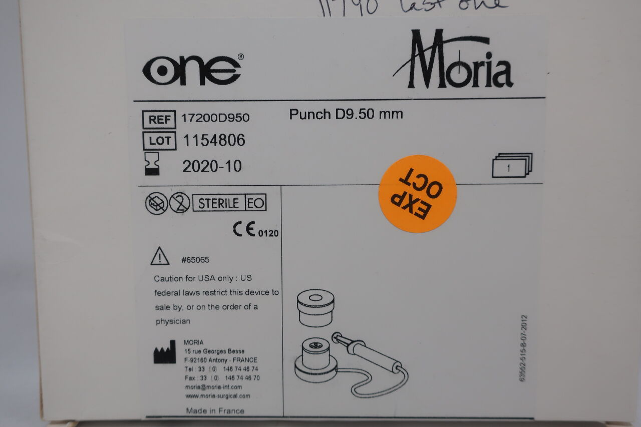 17200D950 - MORIA - Punch D9.50mm , (BX/1) - ( Expiry Date: 2020-10-01 )