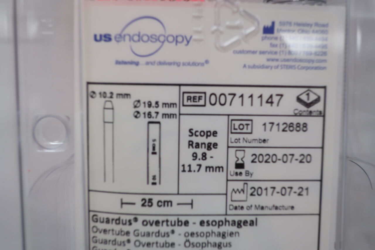 00711147 - US ENDOSCOPY - guardus overtube, esophageal 10-11.7mm, (EA) - ( Expiry Date: 2023-06-15 )