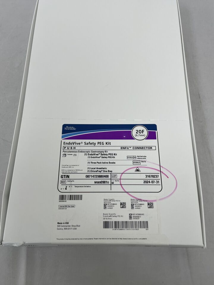 0901 - BOSTON SCIENTIFIC - Endovive Safety PEG Kit, Percutaneous Endoscopic Gastrostomy Kit, 20F, () - ( Expiry Date: 2023-06-30 )