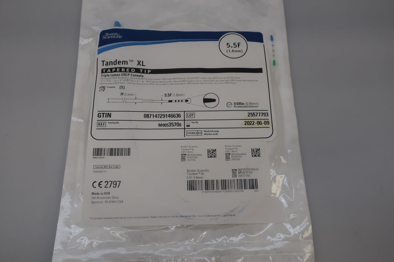 3570 - BOSTON SCIENTIFIC - tandem xl tapered tip ercp cannula 5.5f, () - ( Expiry Date: 2022-01-08 )
