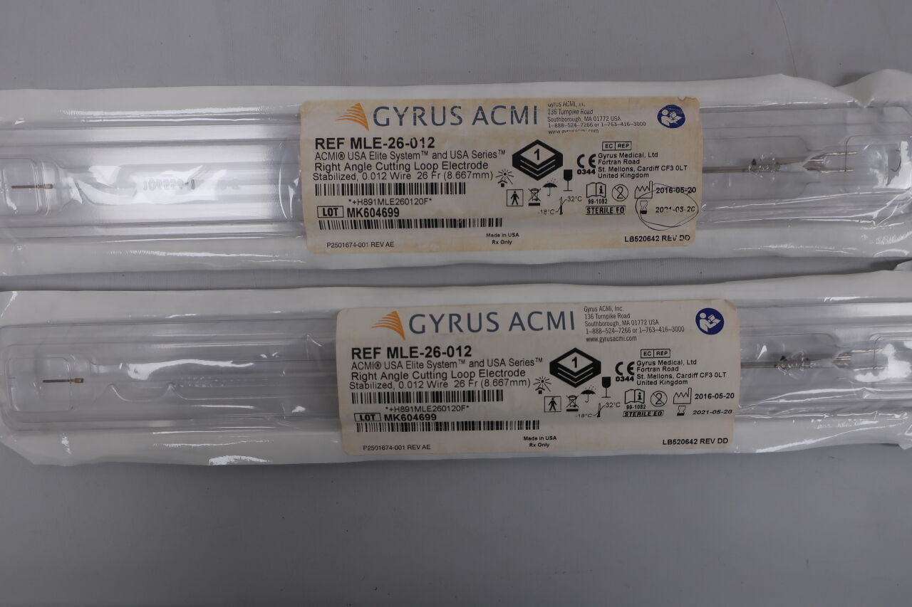 MLE-26-012 - GYRUS - Gyrus ACMI Elite System Right Angle Cutting Loop Electrode, 26 Fr, 0.012 Wire Size, (EA) - ( Expiry Date: 2019-12-01 )