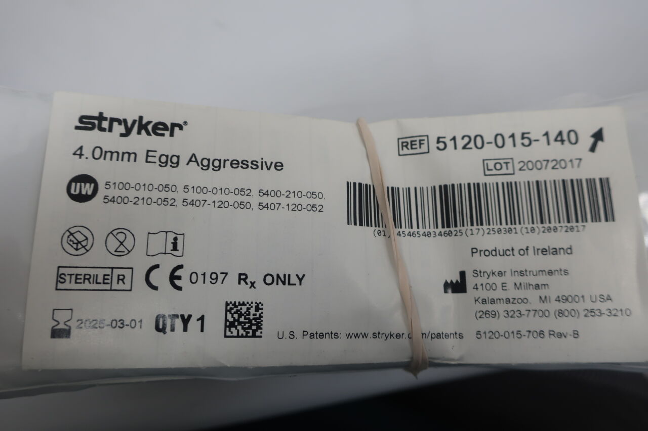 5120-015-140 - STRYKER - 4mm egg aggressive , ( EA/ ) - ( Expiry Date : 2025-03-01 )