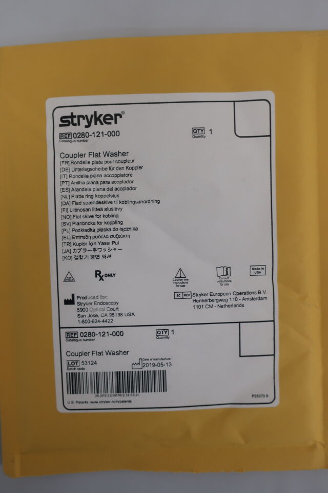0280-121-000 - STRYKER - Arandela plana de acoplamiento, ( EA/ ) - ( Fecha de caducidad : N/D )