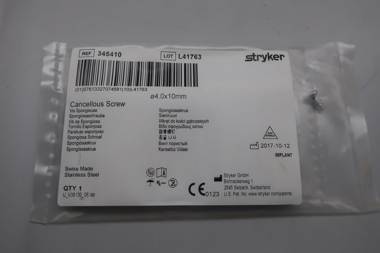 345410 - STRYKER - Cancellous Screw , ( Each ) - ( Expiry Date : N/A )