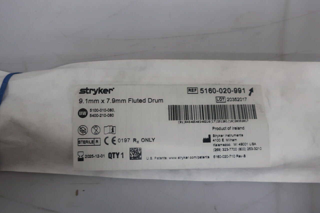 5160-020-991 - STRYKER - 9.1mm x 7.9mm fluted dream , ( EA/ ) - ( Expiry Date : 2025-12-01 )