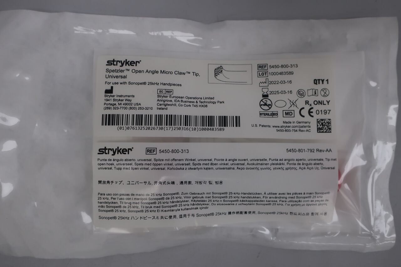5450-800-313 - STRYKER - Spetzler/Open Angle Micro Claw Tip, Universal , ( EA/ ) - ( Expiry Date : 2025-03-16 )