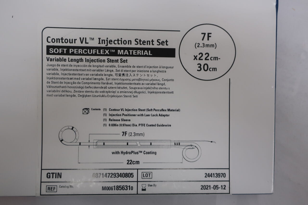 185631 - BOSTON SCIENTIFIC - Contour VL Injection Stent Set 2.3 mm x 22 cm - 30 cm , (BX/1) - ( Expiry Date: 2021-05-12 )