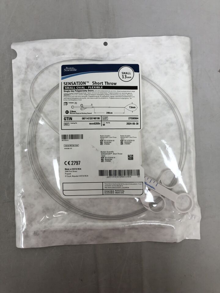 6269 - BOSTON SCIENTIFIC - Sensation Short Throw Snare, Small, 13 mm Loop Width, 240 cm Length
, () - ( Expiry Date: 2020-09-24 )