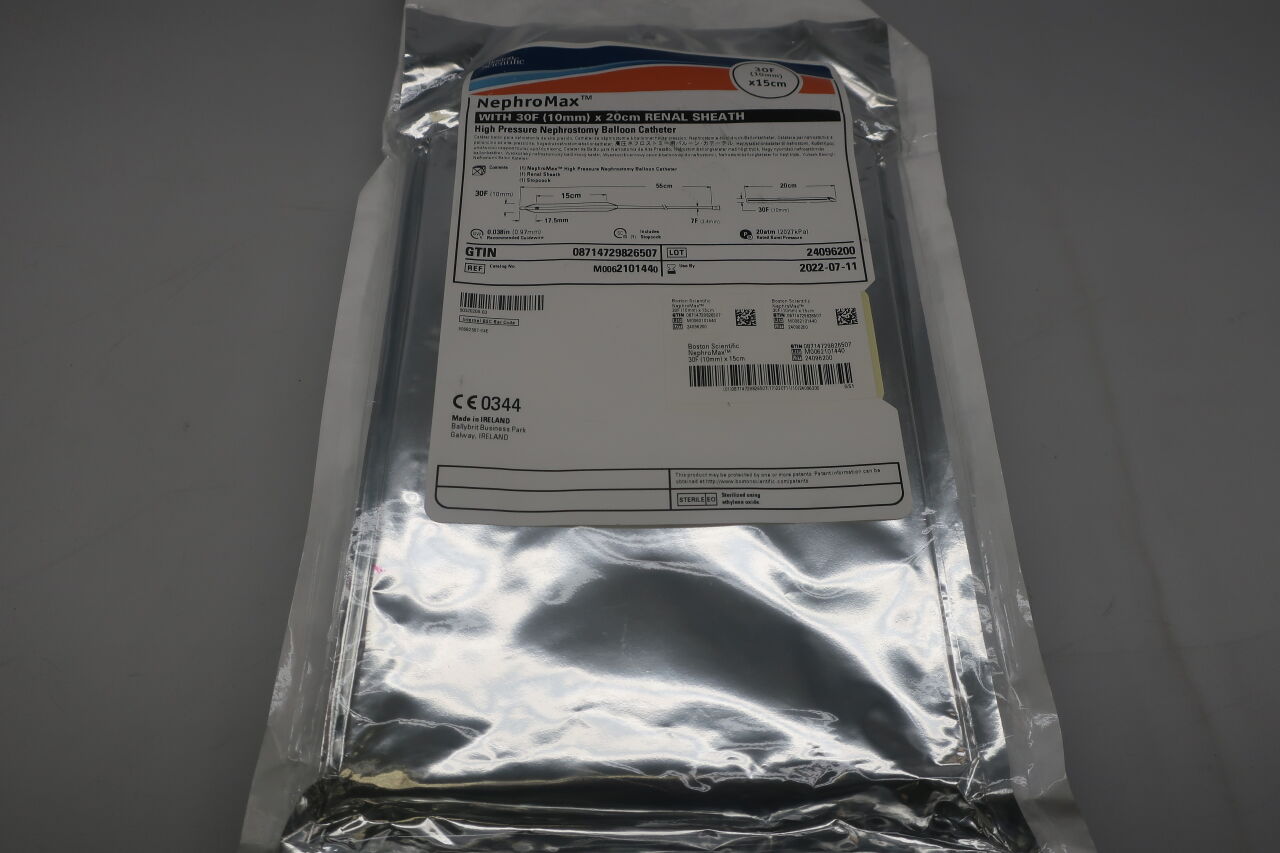 210144 - BOSTON SCIENTIFIC - NephroMax High Pressure Nephrostomy Balloon Catheter - 20cm Renal Sheath - 30Fr x 15cm, (EA) - ( Expiry Date: 2022-10-29 )