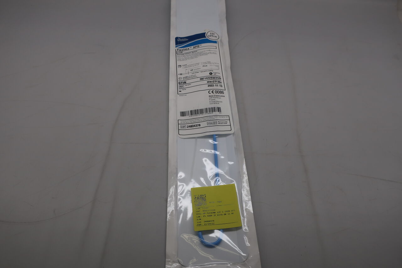 27136 - BOSTON SCIENTIFIC - Flexima APD Drainage Catheter System - J-Tip - 12Fr x 25cm, (EA) - ( Expiry Date: 2022-11-19 )