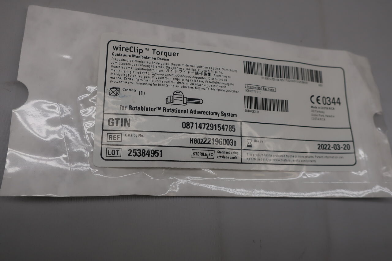 22196003 - BOSTON SCIENTIFIC - wire clip torquer, () - ( Expiry Date: 2021-09-09 )