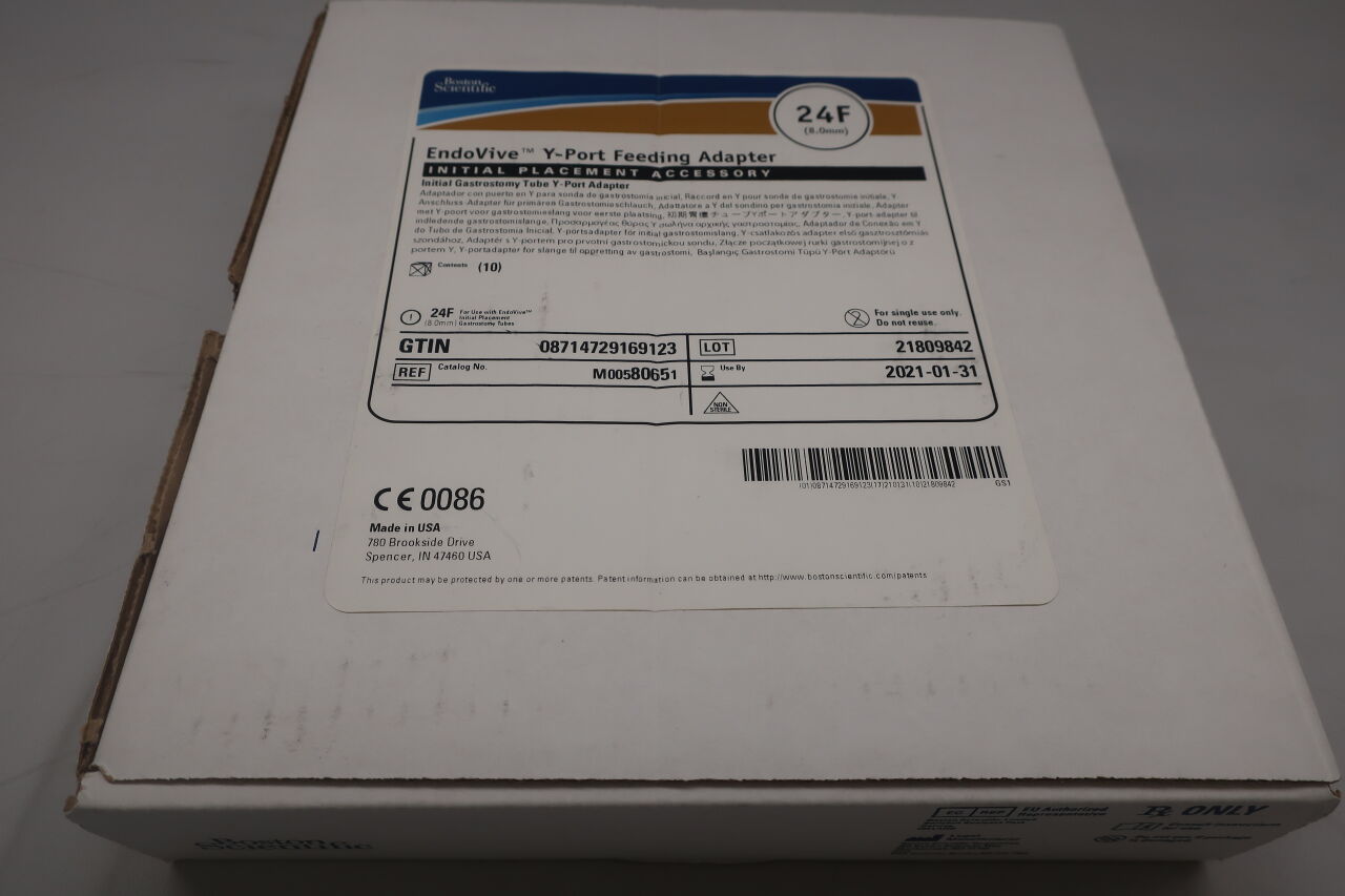 8065 - BOSTON SCIENTIFIC - endovive y-port feeding adapter 24f, (EA) - ( Expiry Date: 2021-01-31 )