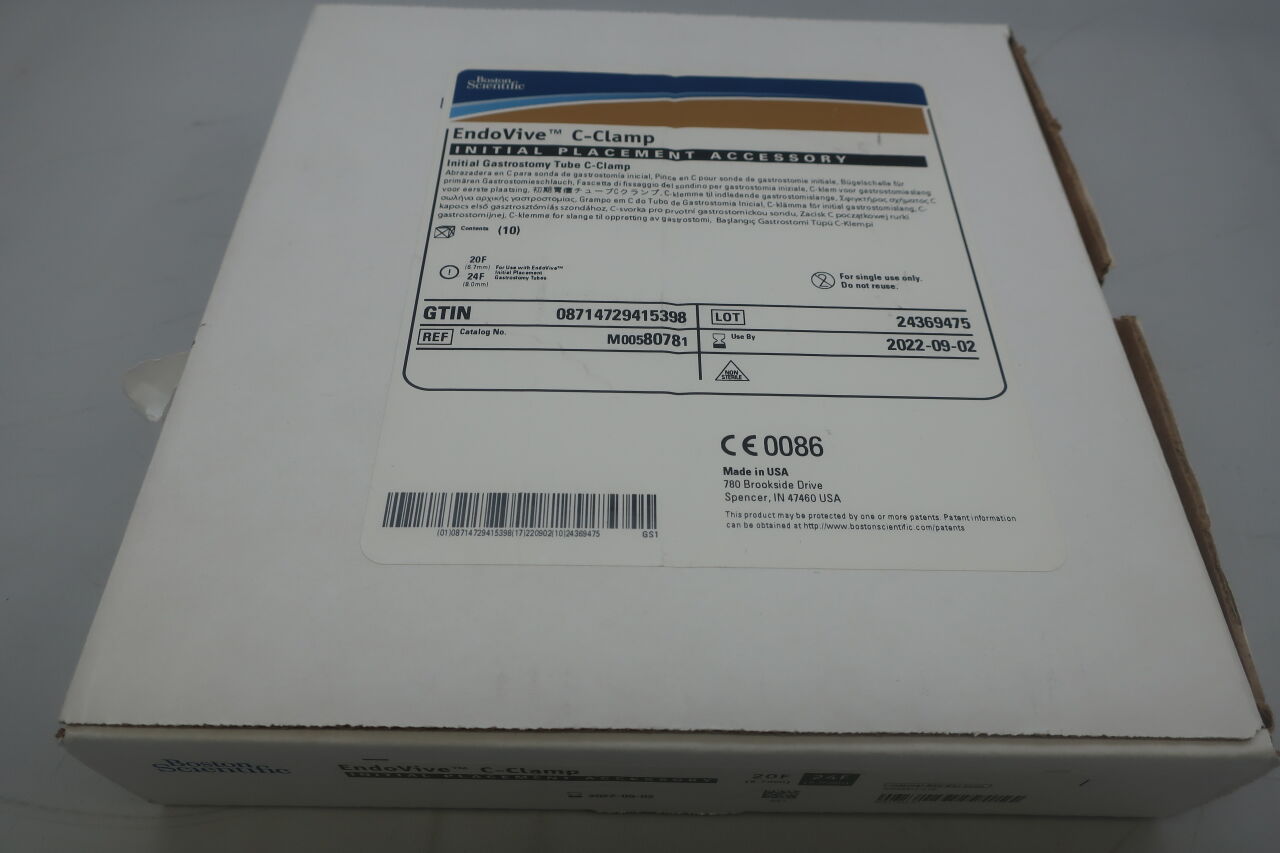 8078 - BOSTON SCIENTIFIC - endovive c-clampinitial gastrostomy tube, (EA) - ( Expiry Date: 2022-09-02 )