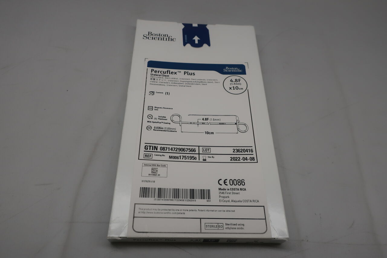 175195 - BOSTON SCIENTIFIC - percuflex plus ureteral stent - 4.8fr x 12cm, (EA) - ( Expiry Date: 2022-06-19 )