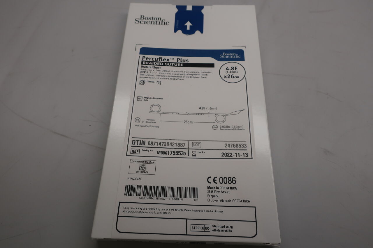 175553 - BOSTON SCIENTIFIC - percuflex plus ureteral stent, 4.8f x 26cm, (EA) - ( Expiry Date: 2022-11-13 )
