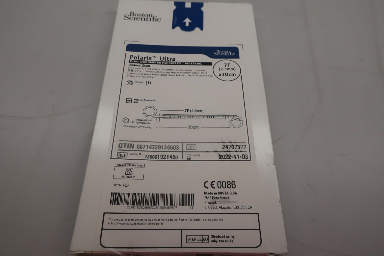 192145 - BOSTON SCIENTIFIC - polaris ultra dual durometer percuflex material ureteral stent, 7f (2.3mm) x 30cm, () - ( Expiry Date: 2022-11-03 )