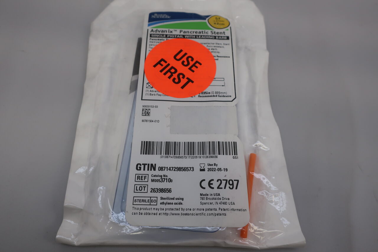 3710 - BOSTON SCIENTIFIC - advanix pancreatic pigtail stent lb 5f 2cm, () - ( Expiry Date: 2022-05-19 )
