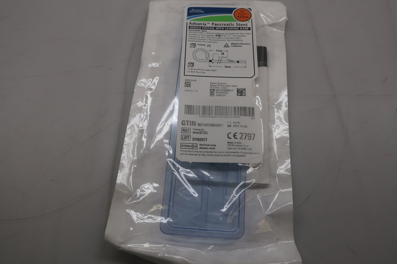 3732 - BOSTON SCIENTIFIC - advanix pancreatic pigtail stent lb 7f 13cm, () - ( Expiry Date: 2022-12-06 )
